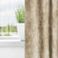 Velour Gardiner 2 stk. Creme 140 x 140 cm Fløjl