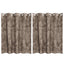 Velour Gardiner 2 stk. Cappuccino 140 x 140 cm Fløjl
