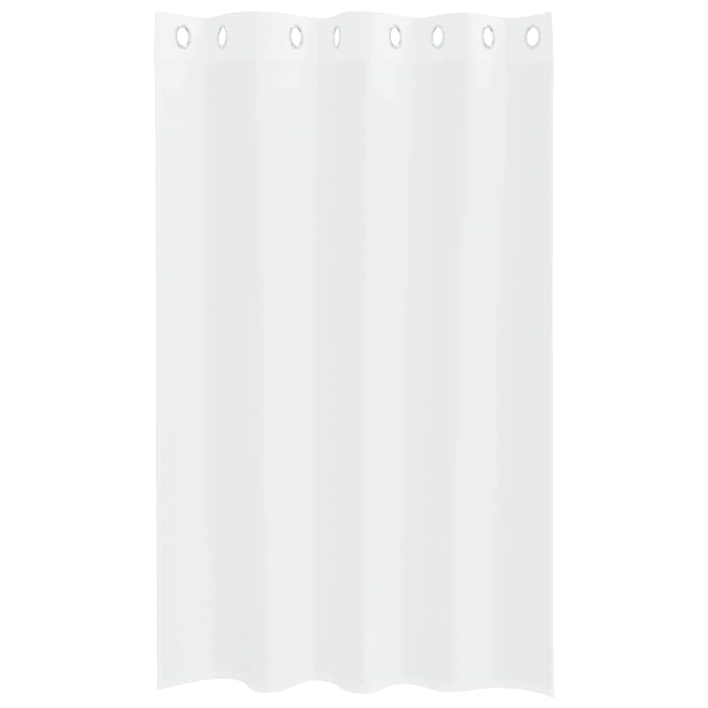 Voile Gardin 2 stk. Hvid 175 x 140 cm Polyester