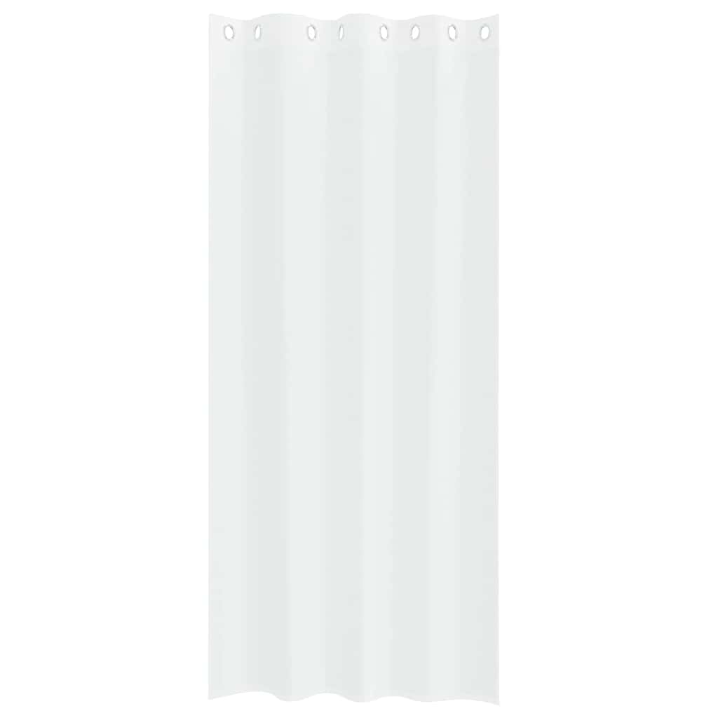 Voile Gardin 2 stk. Hvid 260 x 140 cm Polyester