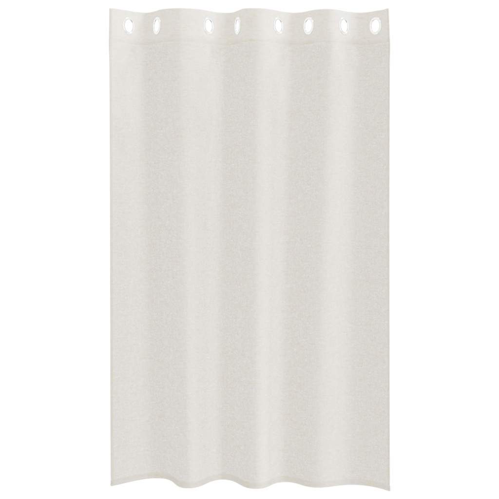 Voile Gardin 2 stk. Creme 175 x 140 cm Polyester