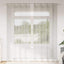 Voile Gardin 2 stk. Creme 225 x 140 cm Polyester