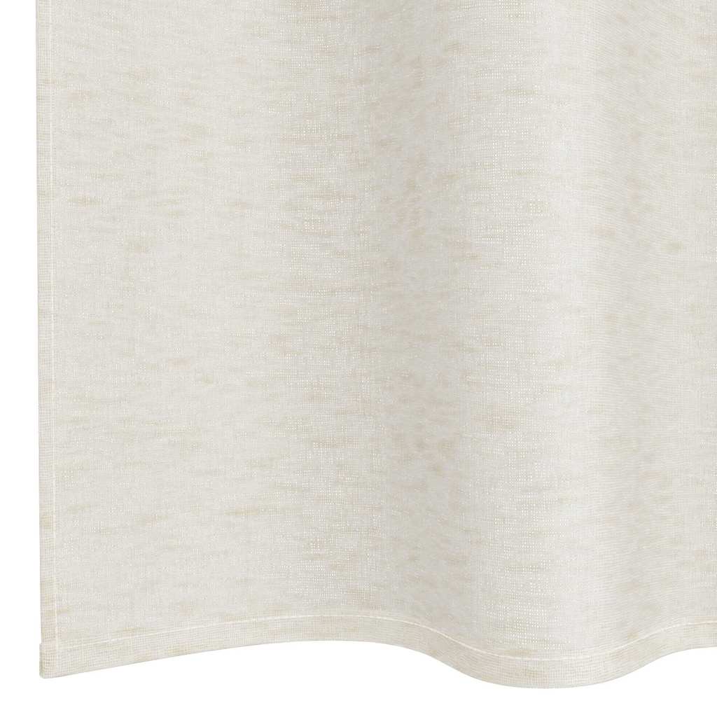 Voile Gardin 2 stk. Creme 245 x 140 cm Polyester