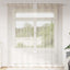 Voile Gardin 2 stk. Sandfarvet 225 x 140 cm Polyester