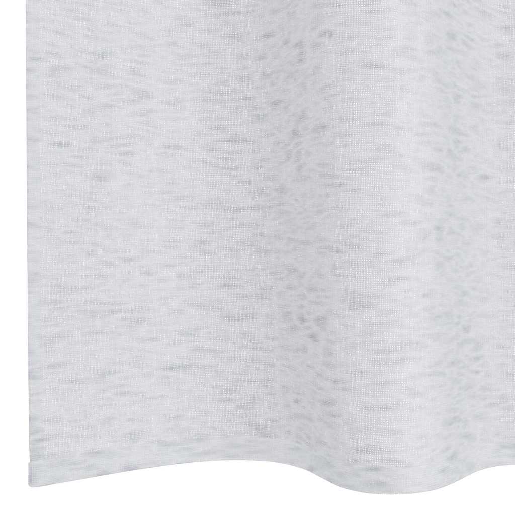 Voile Gardin 2 stk. Lysegrå 225 x 140 cm Polyester