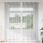 Voile Gardin 2 stk. Mørkegrå 260 x 140 cm Polyester