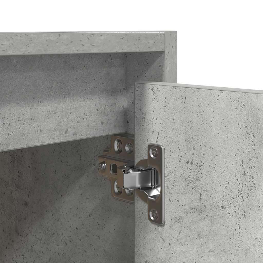væghængt sengebord 38x34x40 cm betongrå