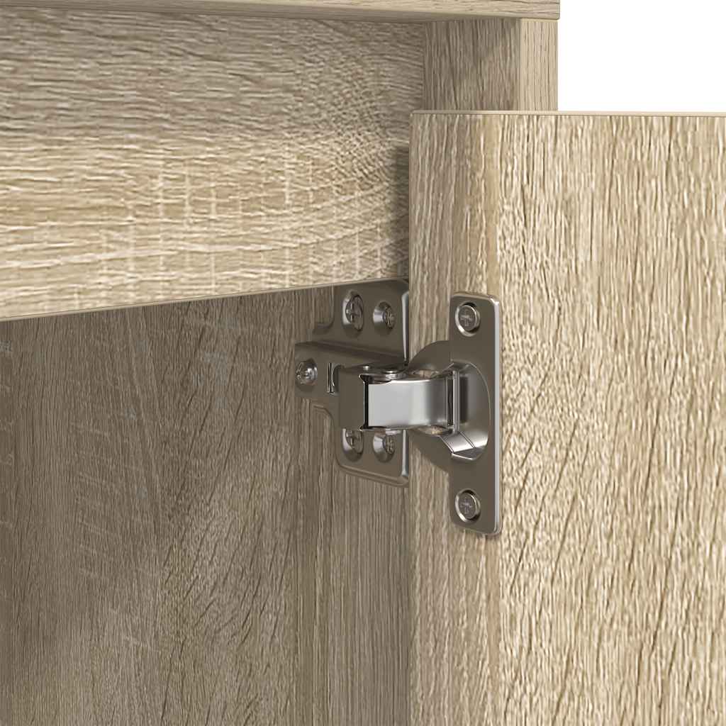 Sengeskab med LED-lys Sonoma Eg 38x34x50 cm
