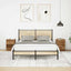 sengeskabe 2 stk. med LED-lys 38x34x50 cm gammelt træ-look