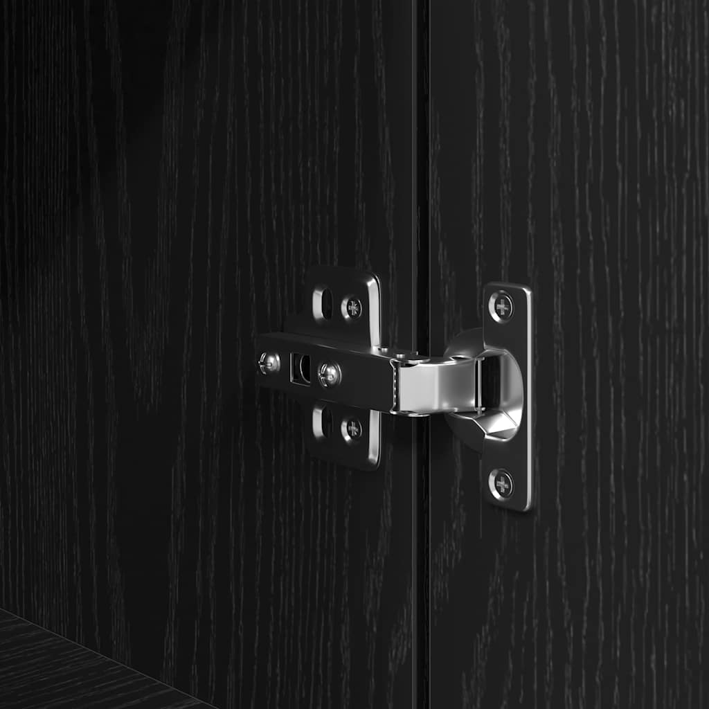 sengebord 39x35x65 cm konstrueret træ sort