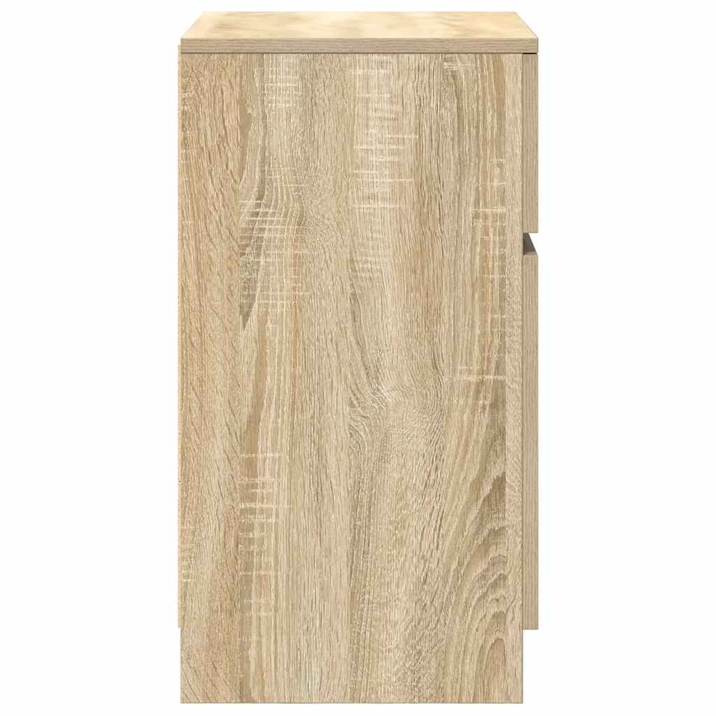 sengebord 39x35x65 cm konstrueret træ sonoma-eg
