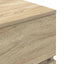 sengeborde 2 stk. 39x35x65 cm konstrueret træ sonoma-eg