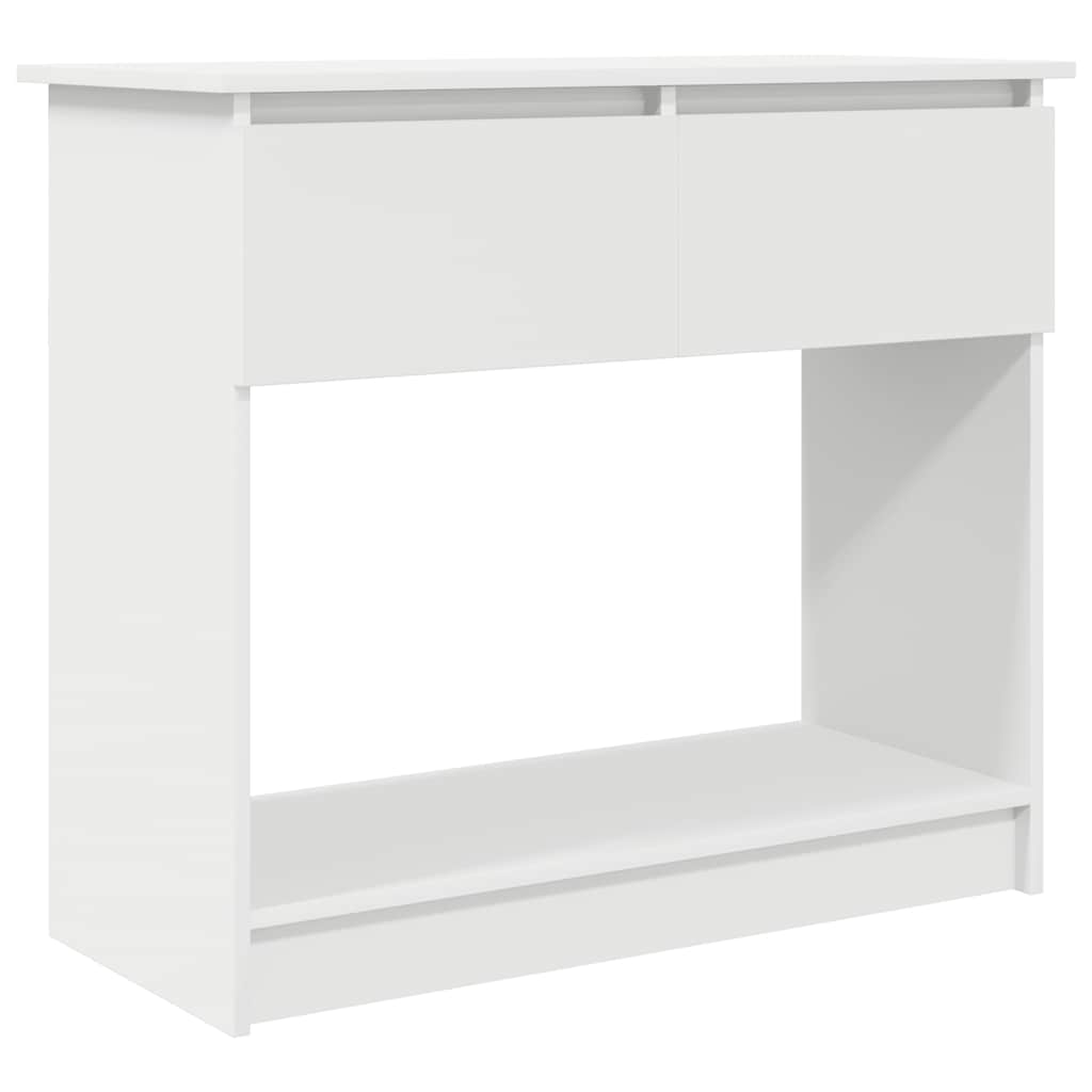 konsolbord med skuffer 85,5x38,5x74,5 cm hvid