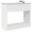konsolbord med skuffer 85,5x38,5x74,5 cm hvid