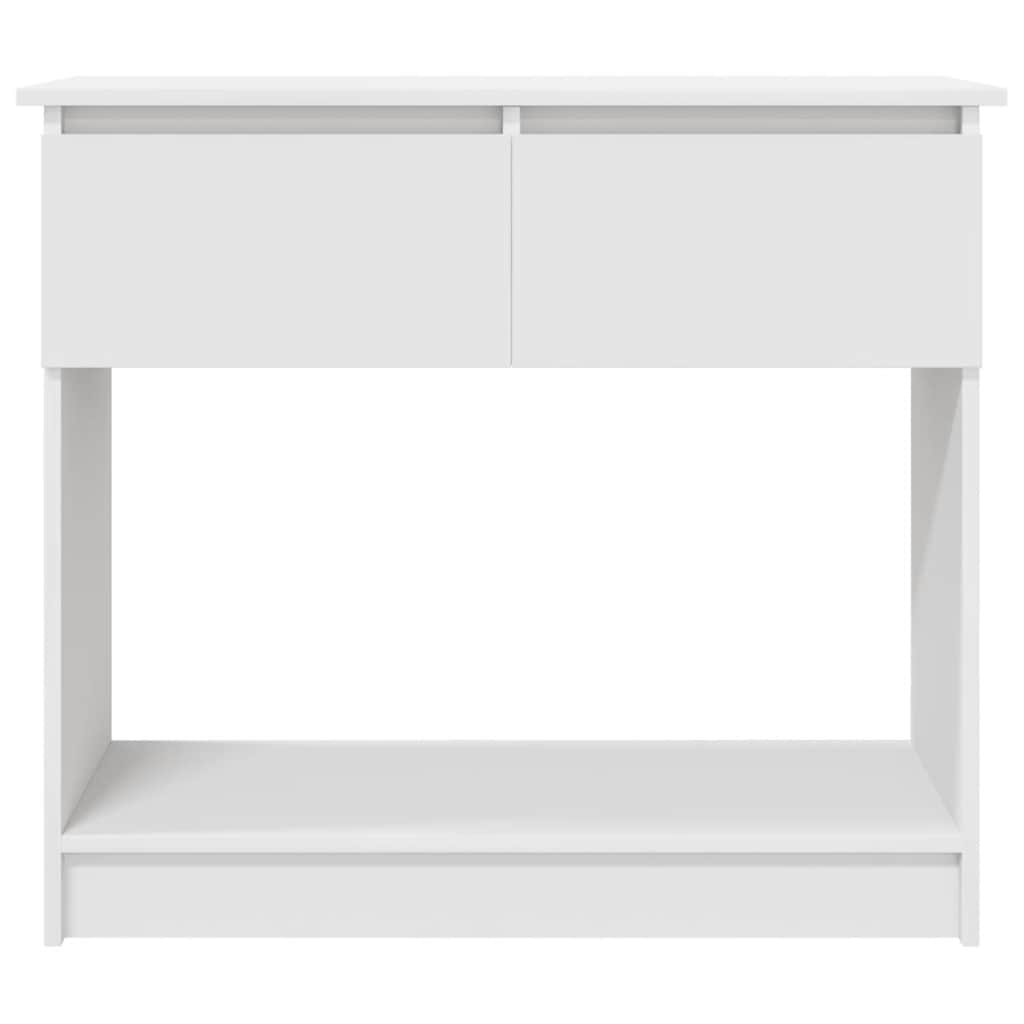 konsolbord med skuffer 85,5x38,5x74,5 cm hvid