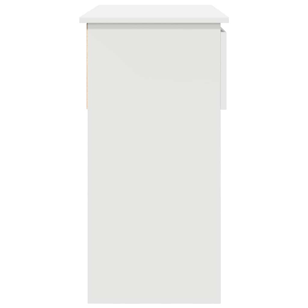 konsolbord med skuffer 85,5x38,5x74,5 cm hvid