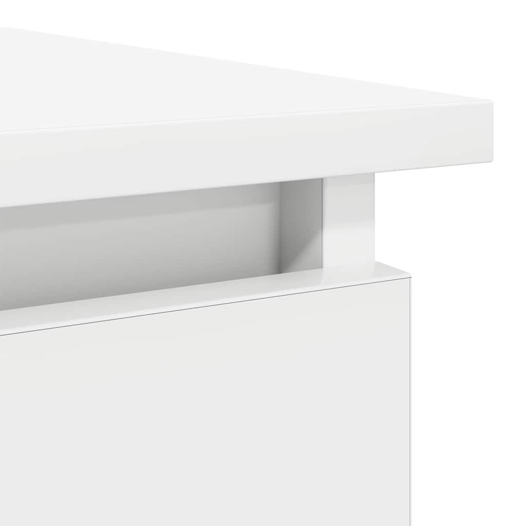 konsolbord med skuffer 85,5x38,5x74,5 cm hvid