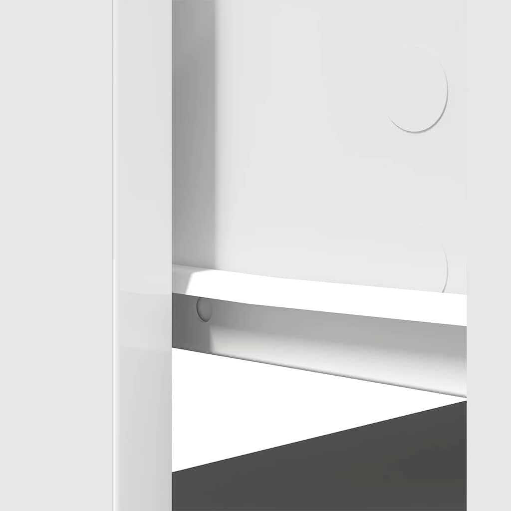 konsolbord med skuffer 85,5x38,5x74,5 cm hvid
