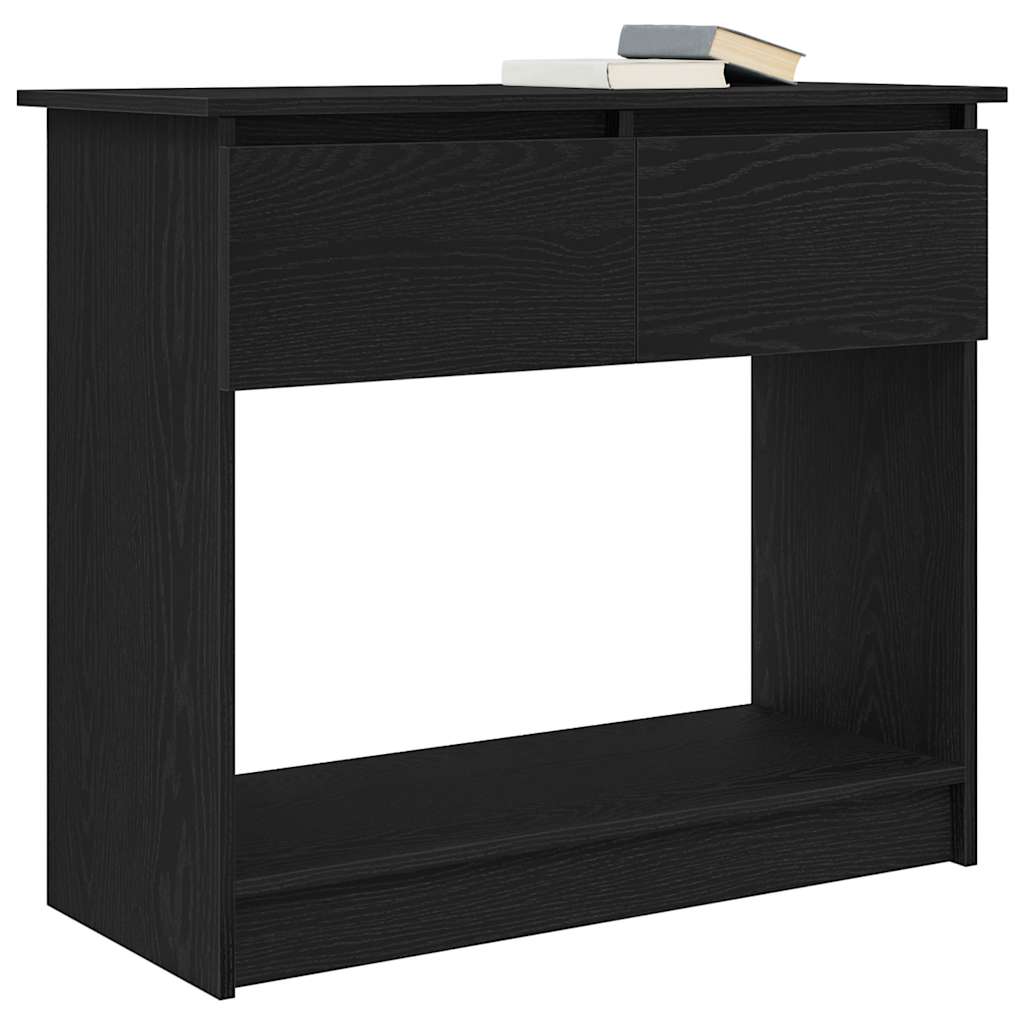 konsolbord med skuffer 85,5x38,5x74,5 cm sort