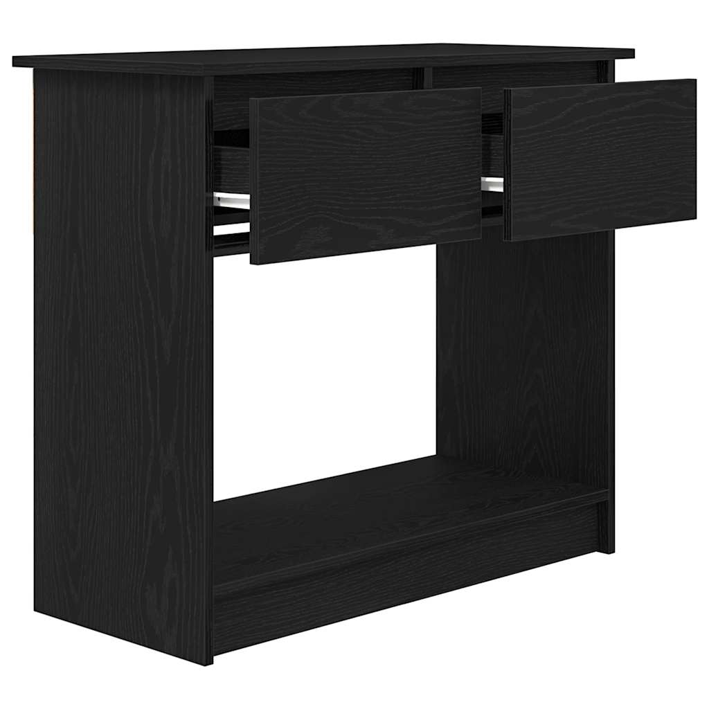 konsolbord med skuffer 85,5x38,5x74,5 cm sort