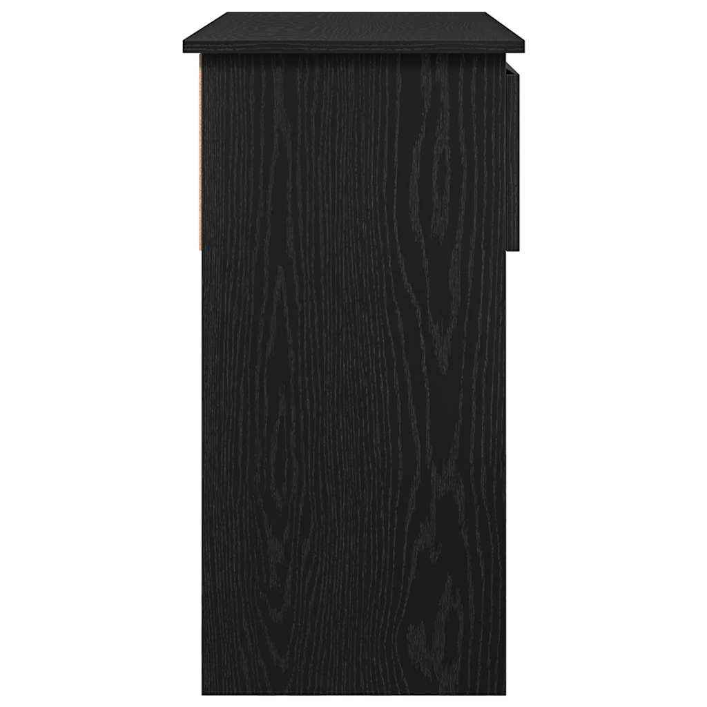 konsolbord med skuffer 85,5x38,5x74,5 cm sort