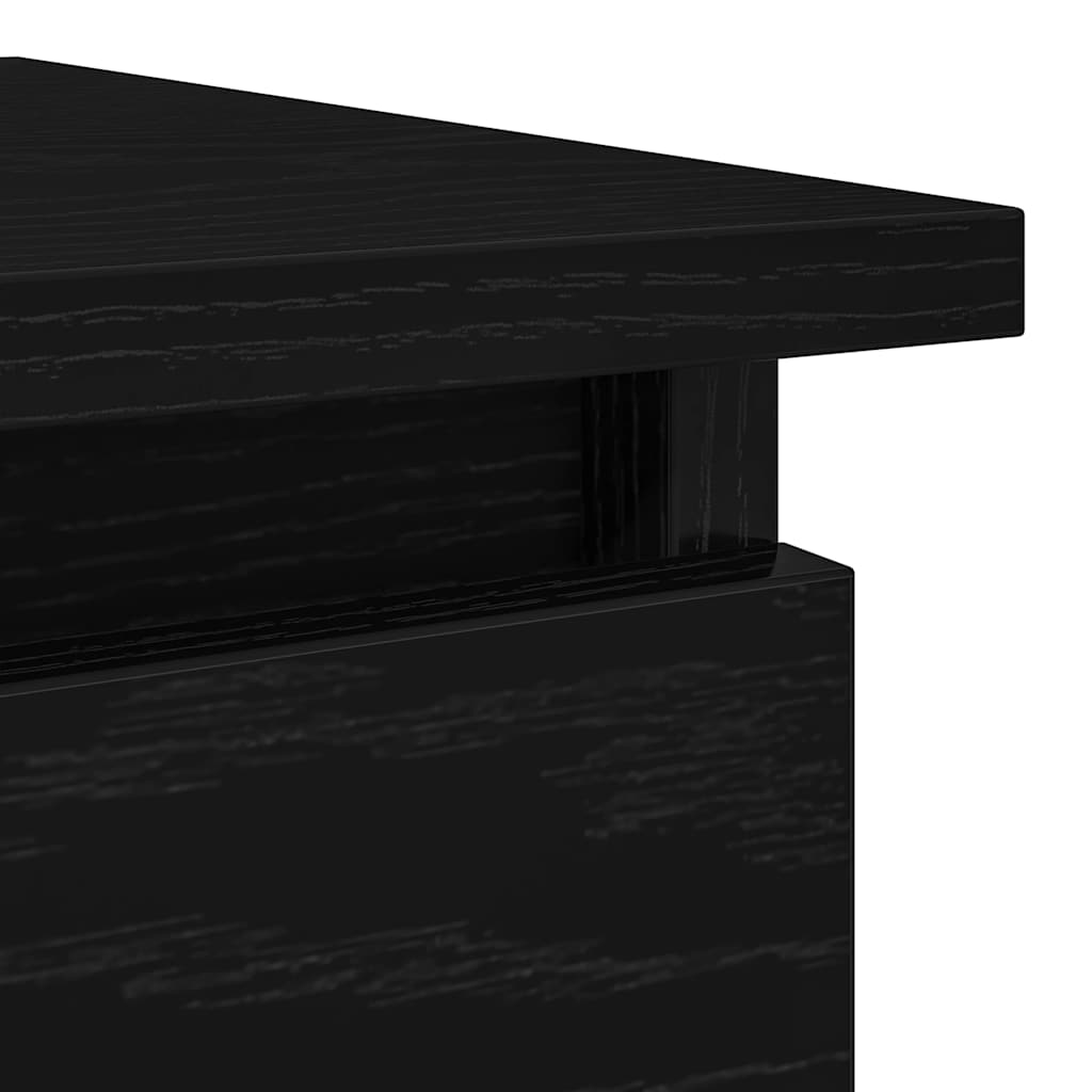 konsolbord med skuffer 85,5x38,5x74,5 cm sort