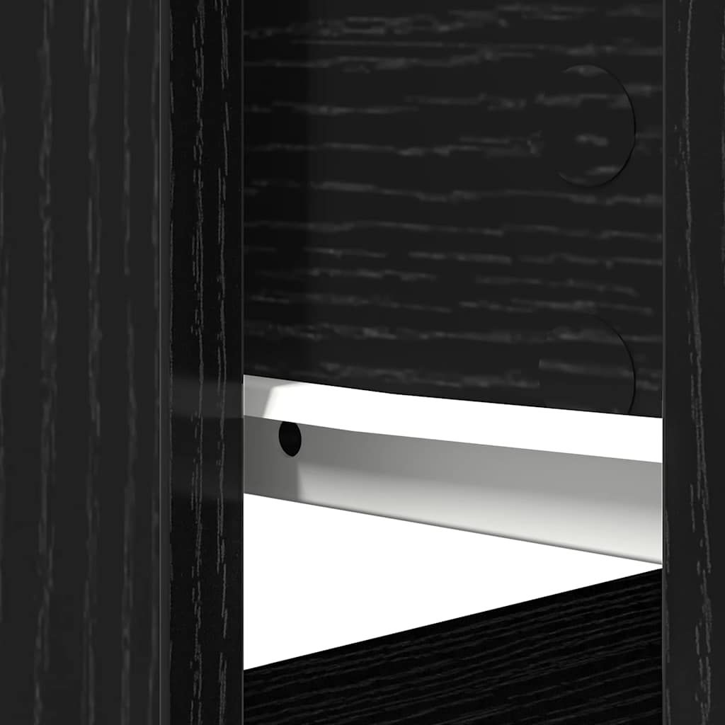 konsolbord med skuffer 85,5x38,5x74,5 cm sort