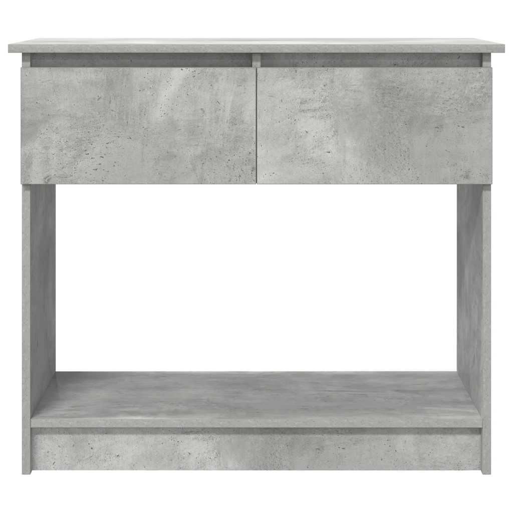 konsolbord med skuffer 85,5x38,5x74,5 cm betongrå