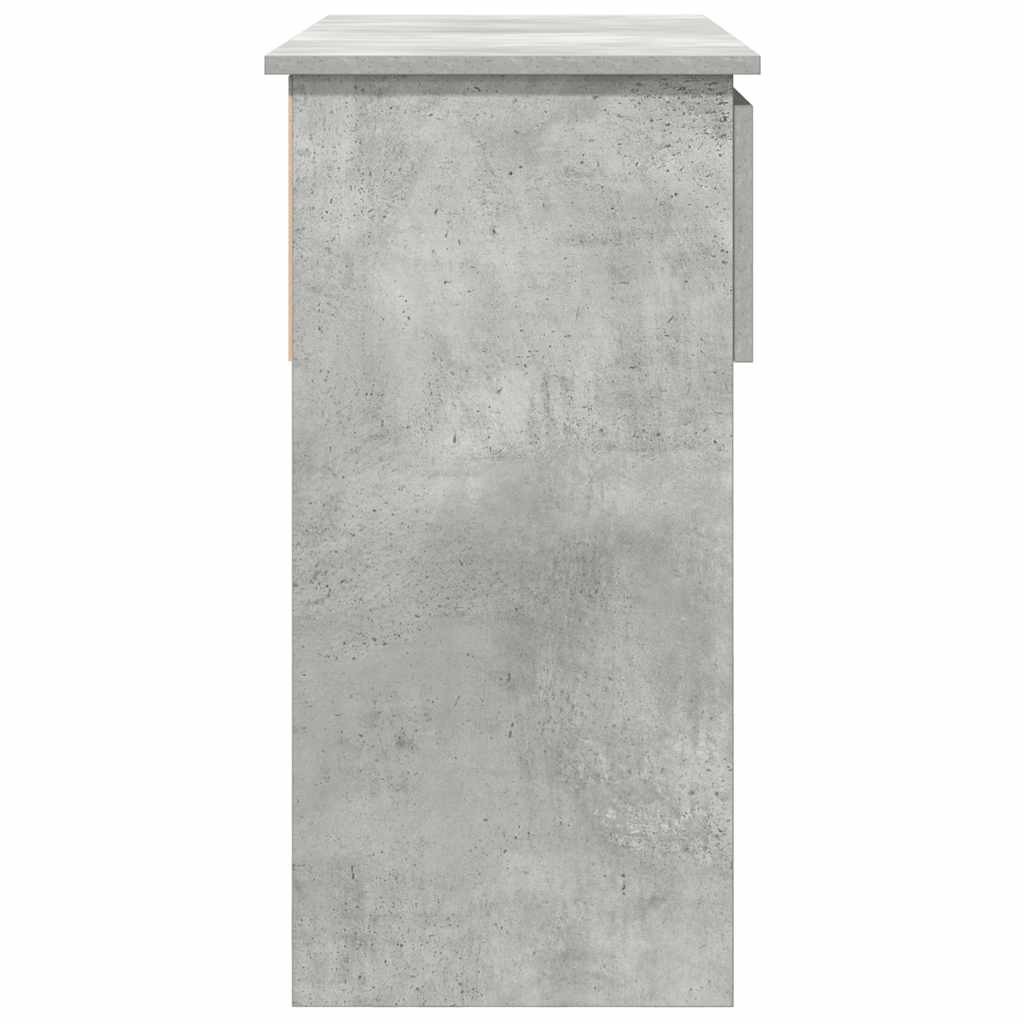 konsolbord med skuffer 85,5x38,5x74,5 cm betongrå