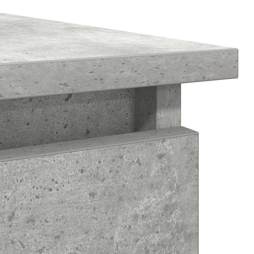 konsolbord med skuffer 85,5x38,5x74,5 cm betongrå