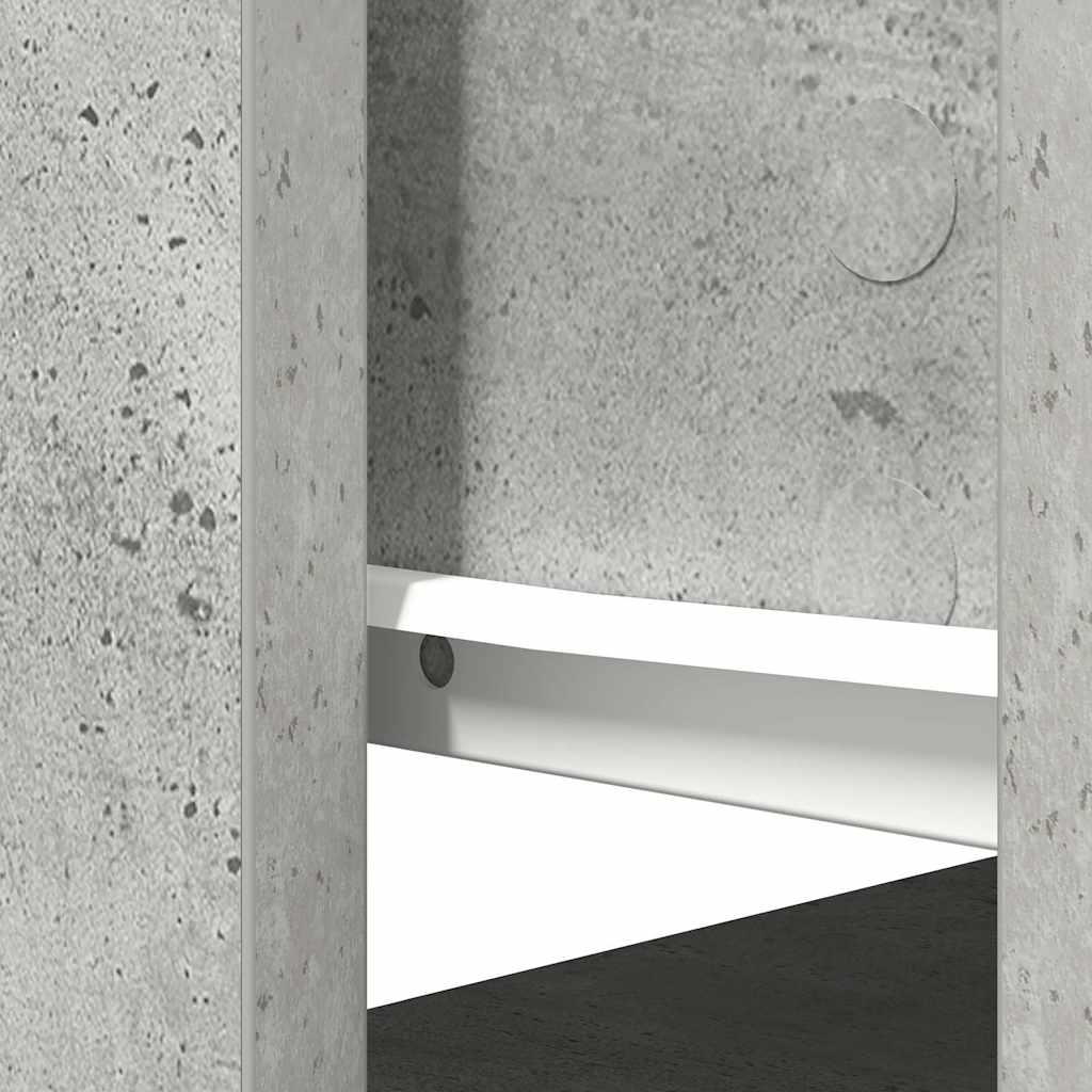 konsolbord med skuffer 85,5x38,5x74,5 cm betongrå