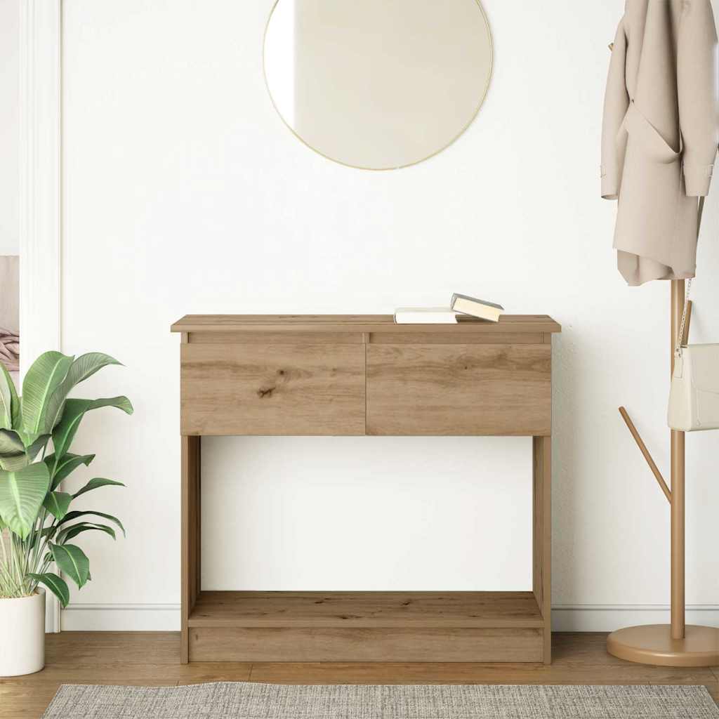 konsolbord med skuffer 85,5x38,5x74,5 cm kunsteg