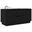 tv-skab med LED-lys 100x41x50 cm sort-eg