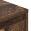 tv-bord med LED-lys 100x41x50 cm røget egetræsfarve