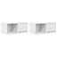 tv-borde 2 stk. 60x31x25,5 cm konstrueret træ hvid