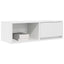tv-bord 80x31x25,5 cm konstrueret træ hvid