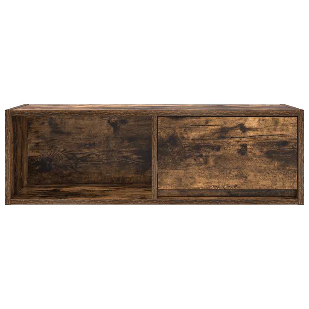 tv-skabe 2 stk. 80x31x25,5 cm konstrueret træ røget egetræ