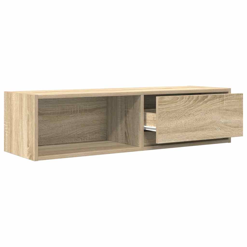 tv-borde 2 stk. 100x31x25,5 cm konstrueret træ sonoma-eg