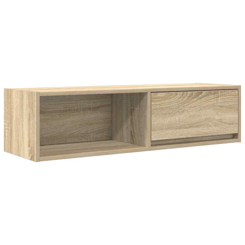 tv-borde 2 stk. 100x31x25,5 cm konstrueret træ sonoma-eg