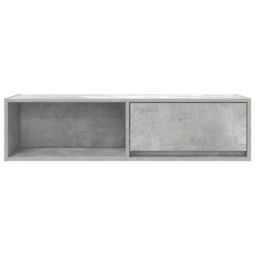tv-borde 2 stk. 100x31x25,5 cm konstrueret træ betongrå
