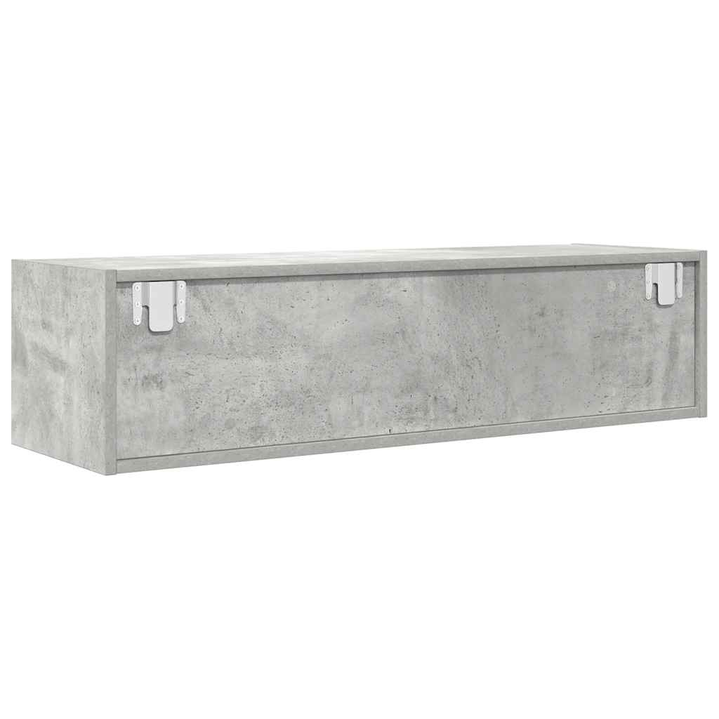 tv-borde 2 stk. 100x31x25,5 cm konstrueret træ betongrå