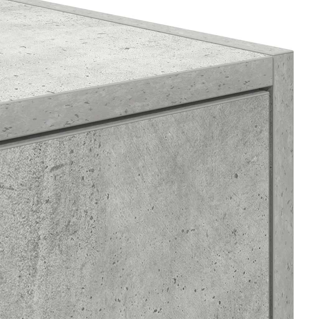 tv-borde 2 stk. 100x31x25,5 cm konstrueret træ betongrå