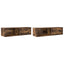 tv-skabe 2 stk. 100x31x25,5 cm konstrueret træ røget egetræ