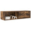 tv-skabe 2 stk. 100x31x25,5 cm konstrueret træ røget egetræ