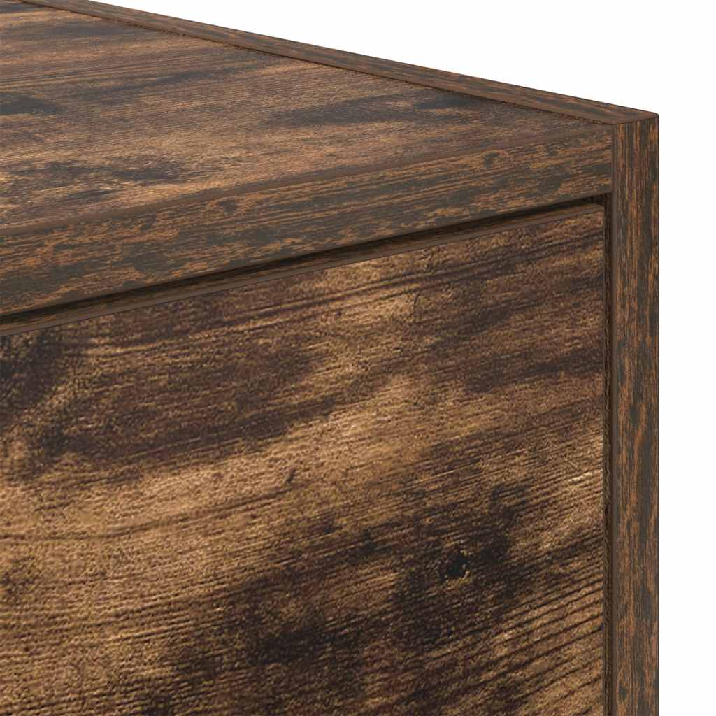 tv-skabe 2 stk. 100x31x25,5 cm konstrueret træ røget egetræ