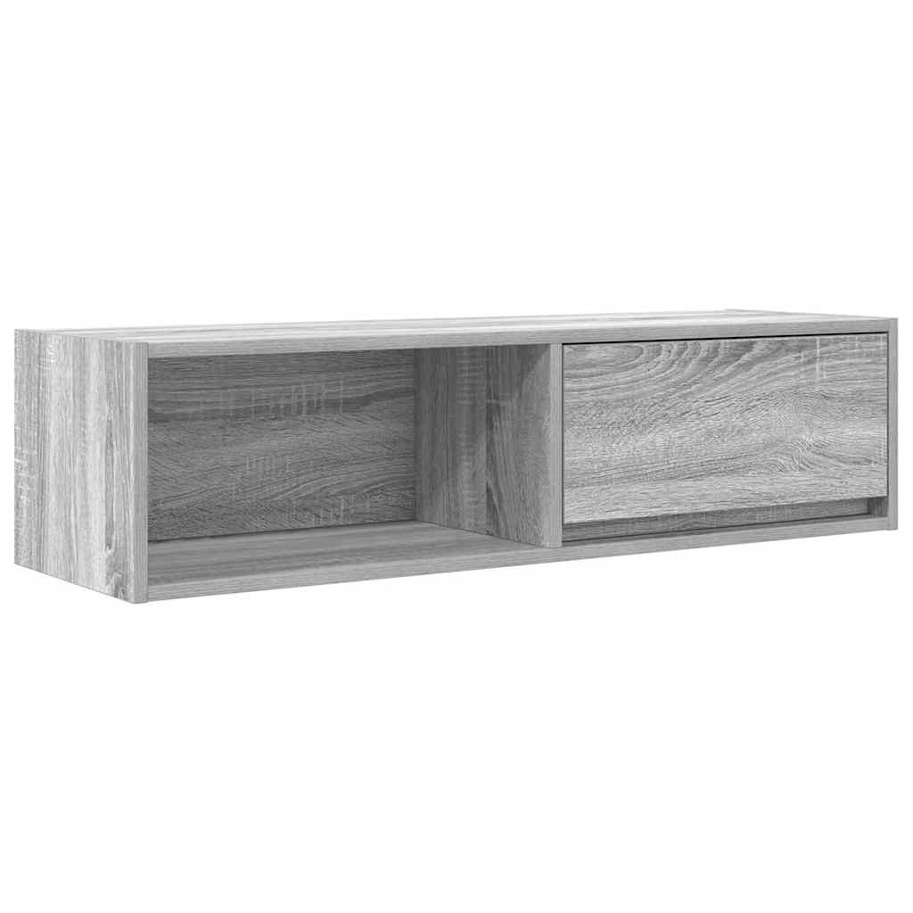 tv-borde 2 stk. 100x31x25,5 cm konstrueret træ grå sonoma-eg