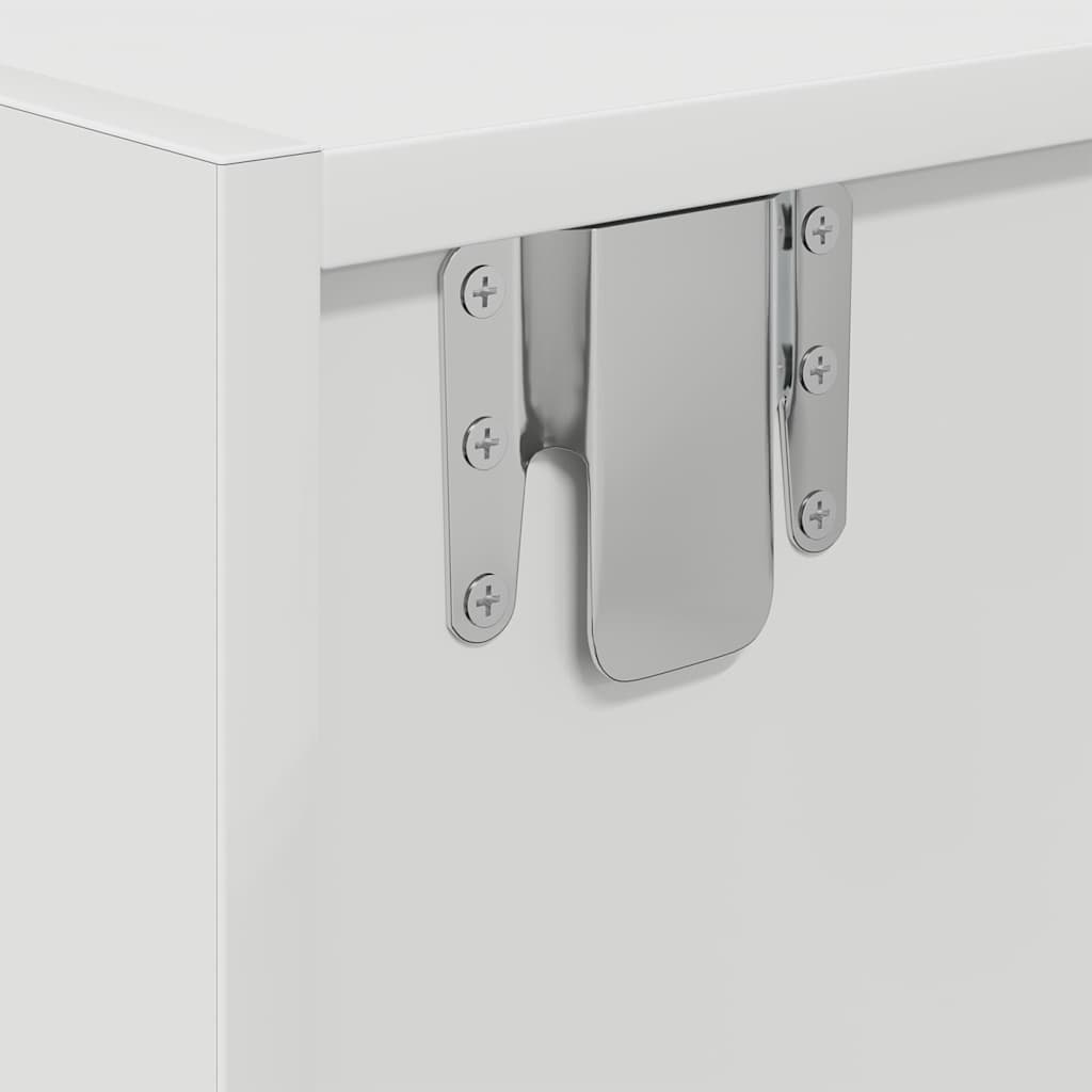 tv-borde 2 stk. 60x31x25,5 cm konstrueret træ hvid