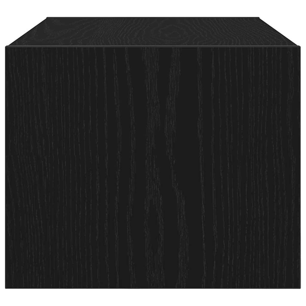 tv-bord 60x31x25,5 cm konstrueret træ sort egetræsfarve