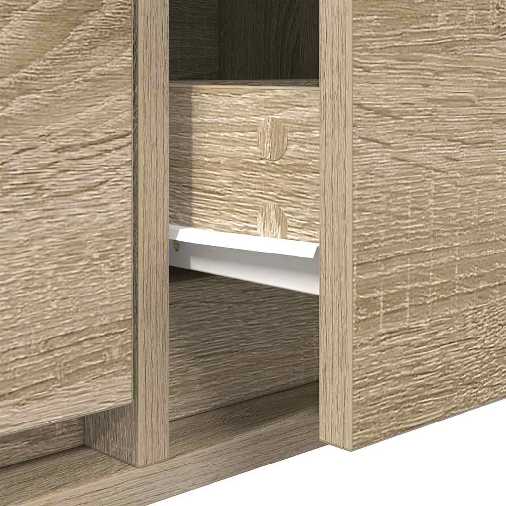 tv-bord 60x31x25,5 cm konstrueret træ sonoma-eg