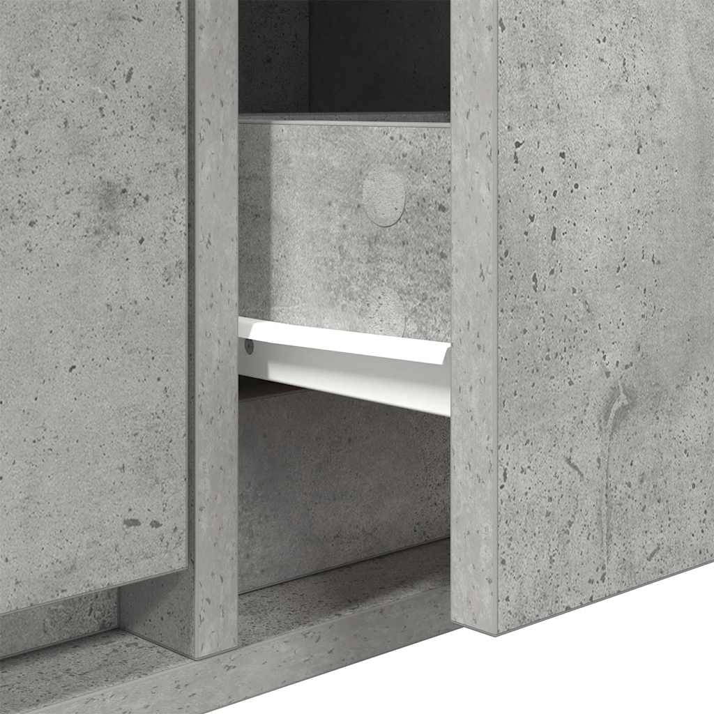 tv-bord 60x31x25,5 cm konstrueret træ betongrå